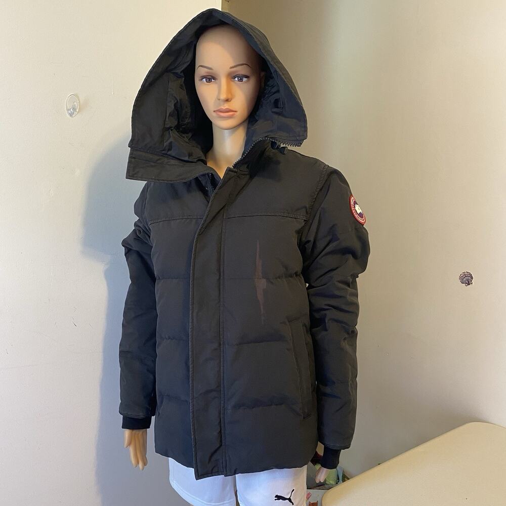 CANADA GOOSE Unisex S/P Parka Black White Duck Down Puffer Jacket Coat Hooded - Picture 6 of 16